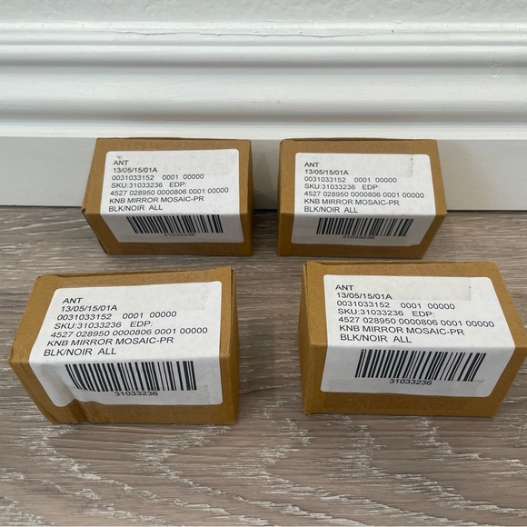 NIB 4 mirror mosaic knobs drawer pulls Anthropologie - Picture 2 of 5